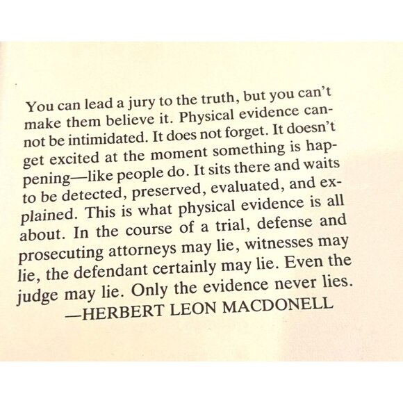 The Evidence Never Lies:The Casebook Of A Modern Sherlock Holmes-Lewis&MacDonell - Picture 4 of 7